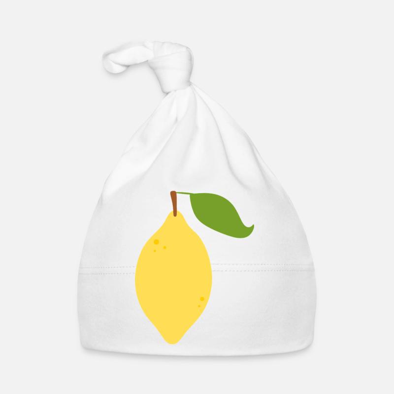 Conception moderne de motif d’agrumes citron Bonnet bio Bébé