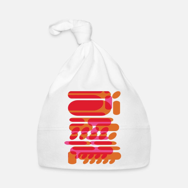 Abstract graphic shapes in techno design Organic Baby Cap