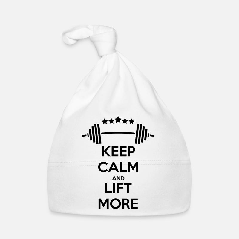 Keep Calm GYM: Strength & Motivation Organic Baby Cap