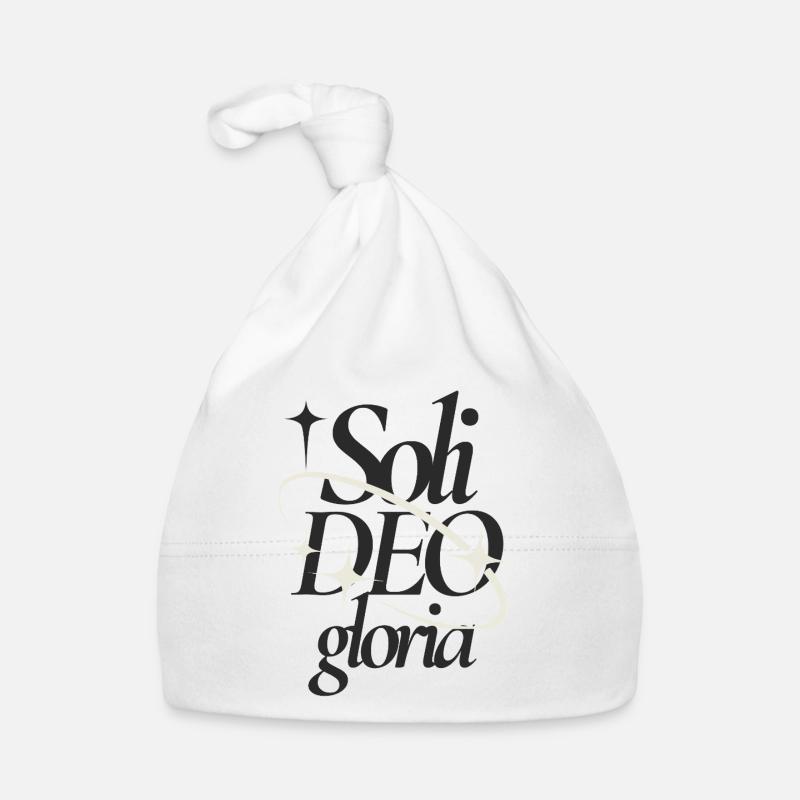 Soli Deo Gloria Typographic Tee Baby Bio-Mütze