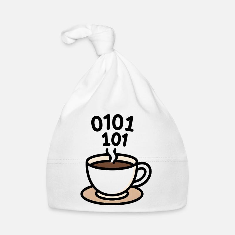 KaffeeCode Fusion - Baby Bio-Mütze - Weiß