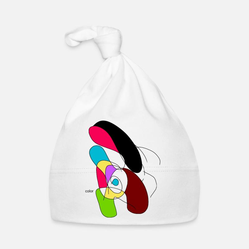 Perroquet abstrait coloré Bonnet bio Bébé