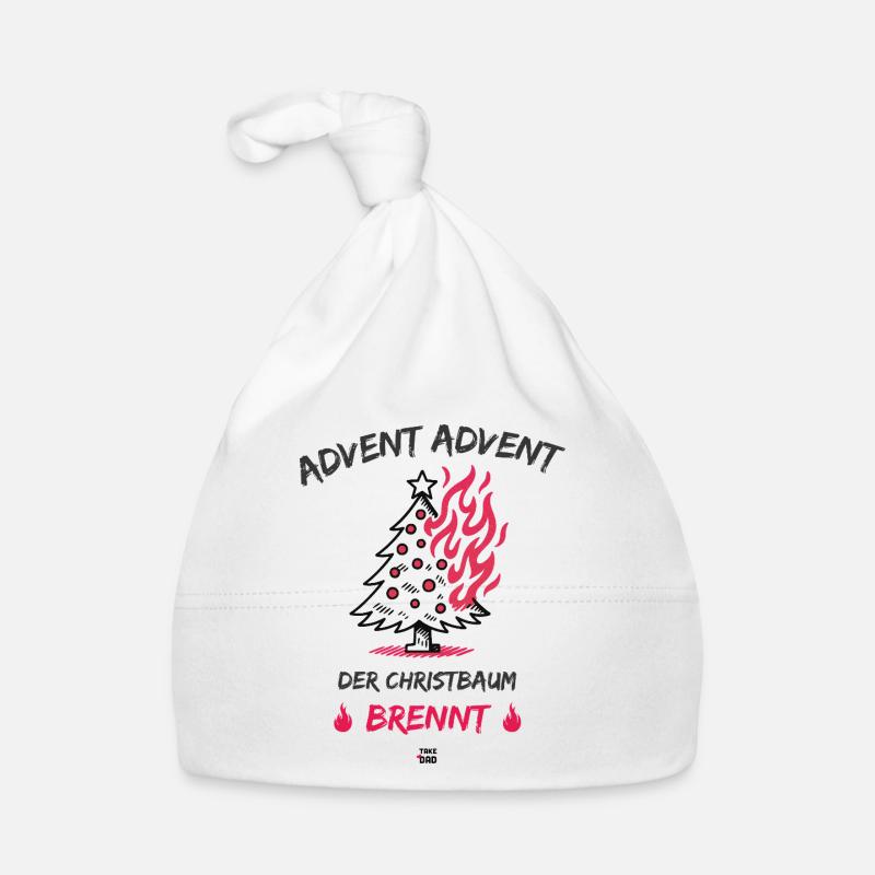 Advent, Advent - der Christbaum brennt Baby Bio-Mütze