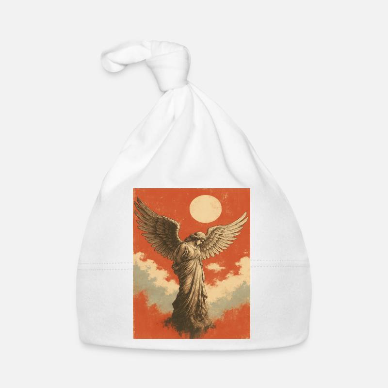 Angel with Moon Organic Baby Cap