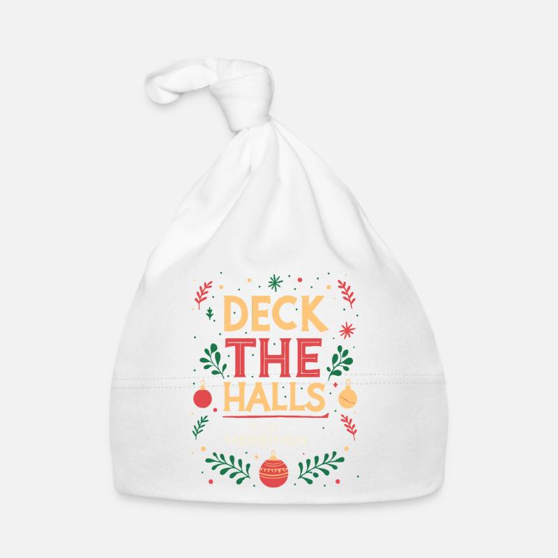 Deck the Halls in Joy Organic Baby Cap