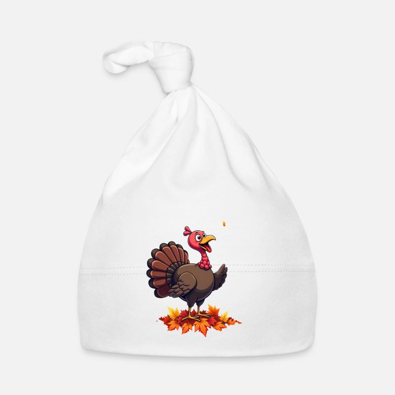 Thanksgiving Drôle Dinde de Thanksgiving Bonnet bio Bébé