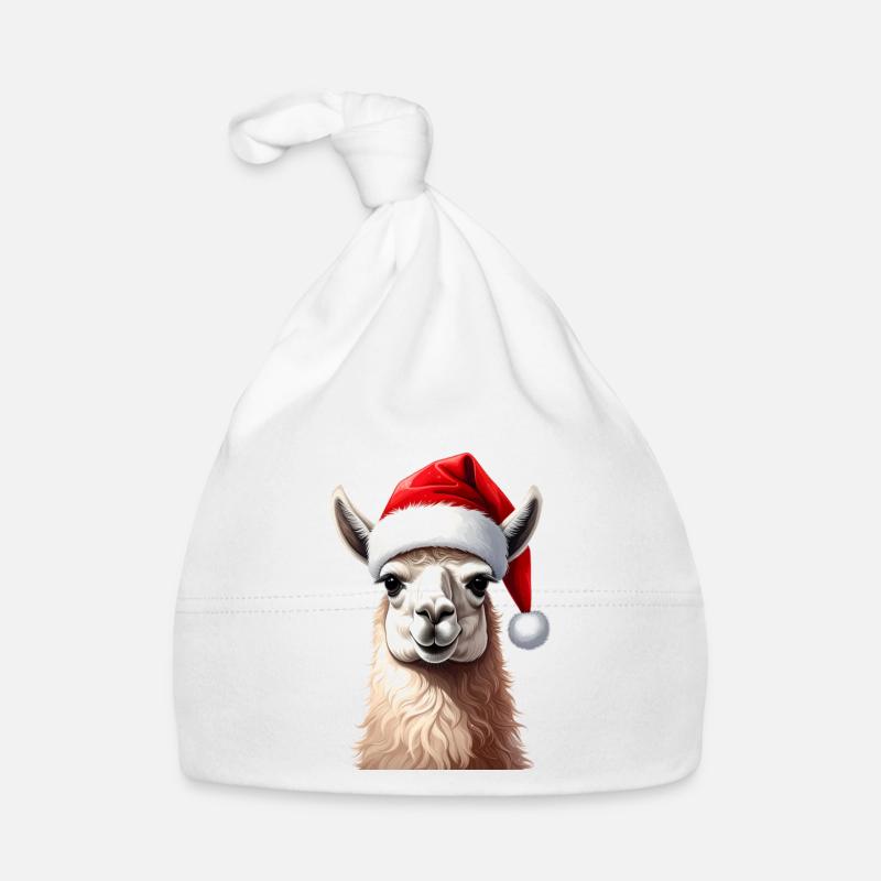 Lama oder Alpaka zu Weihnachten Baby Bio-Mütze
