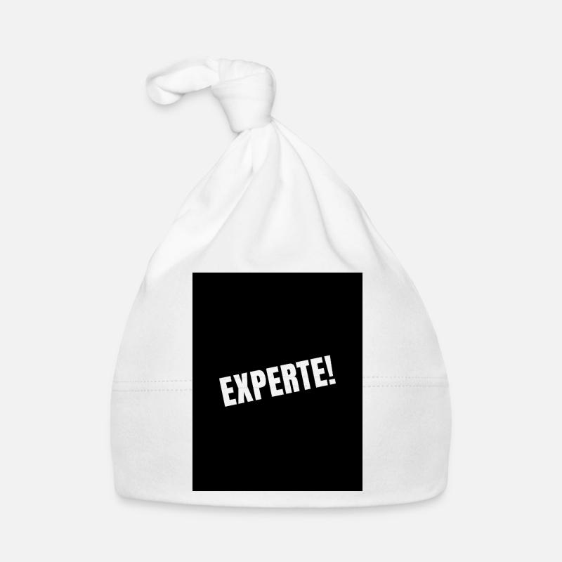 Experte! - Baby Bio-Mütze - Weiß