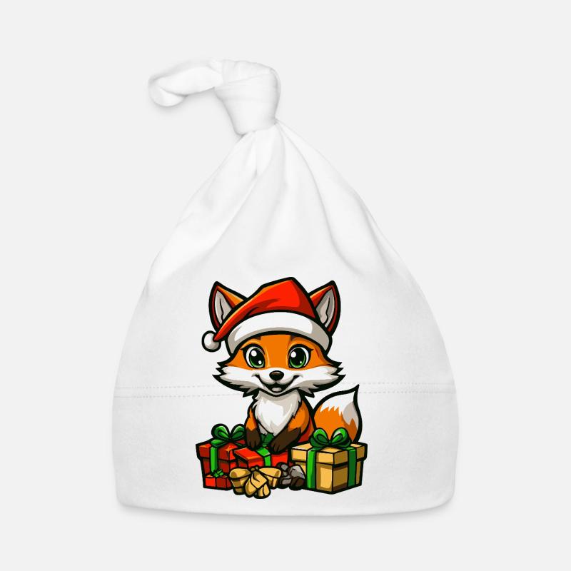 Fuchs Weihnachten Geschenke Baby Bio-Mütze