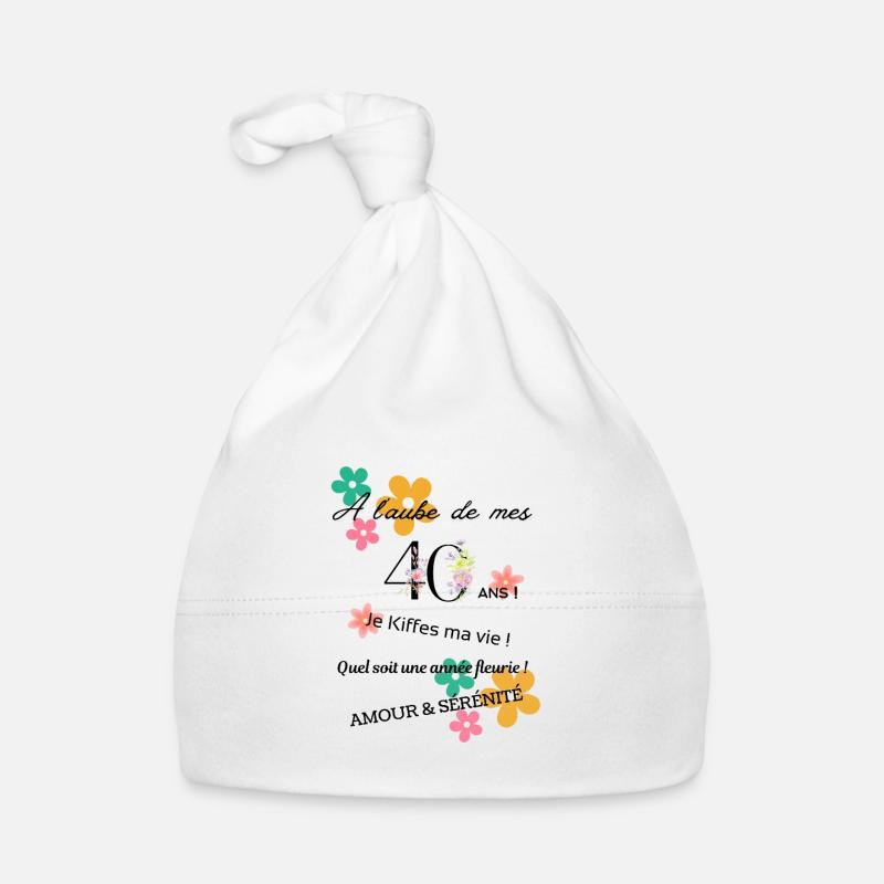 _40ans_fleurie Organic Baby Cap