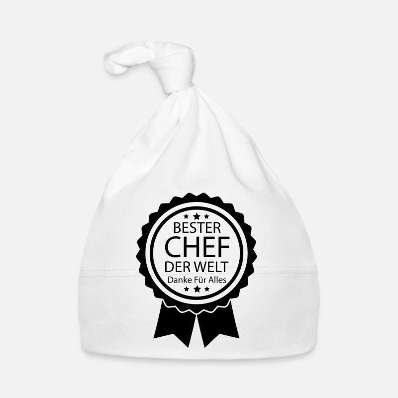 Bester Chef Dankeschön Geschenk Abschied Spruch Baby Bio-Mütze