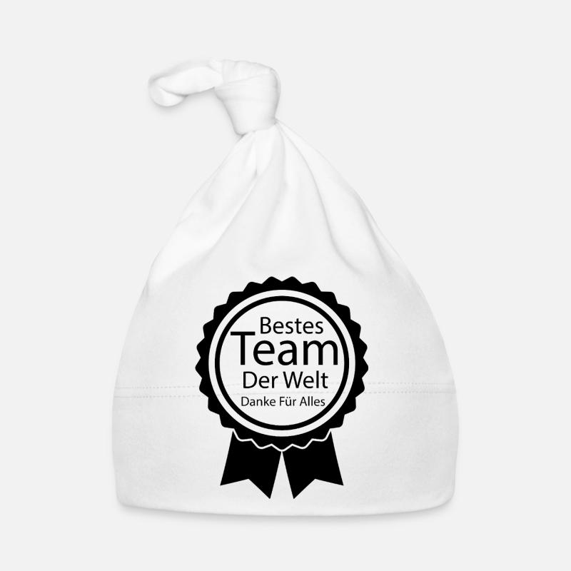 Bestes Team der Welt, Büro, Dankeschöngeschenk Baby Bio-Mütze