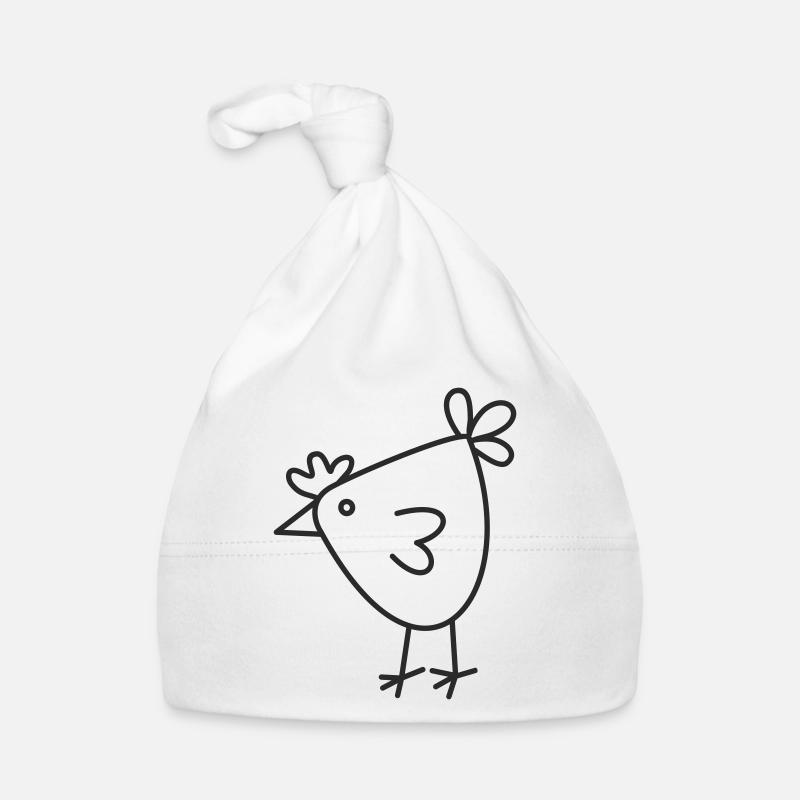 Fröhliches Huhn Cartoon Baby Bio-Mütze
