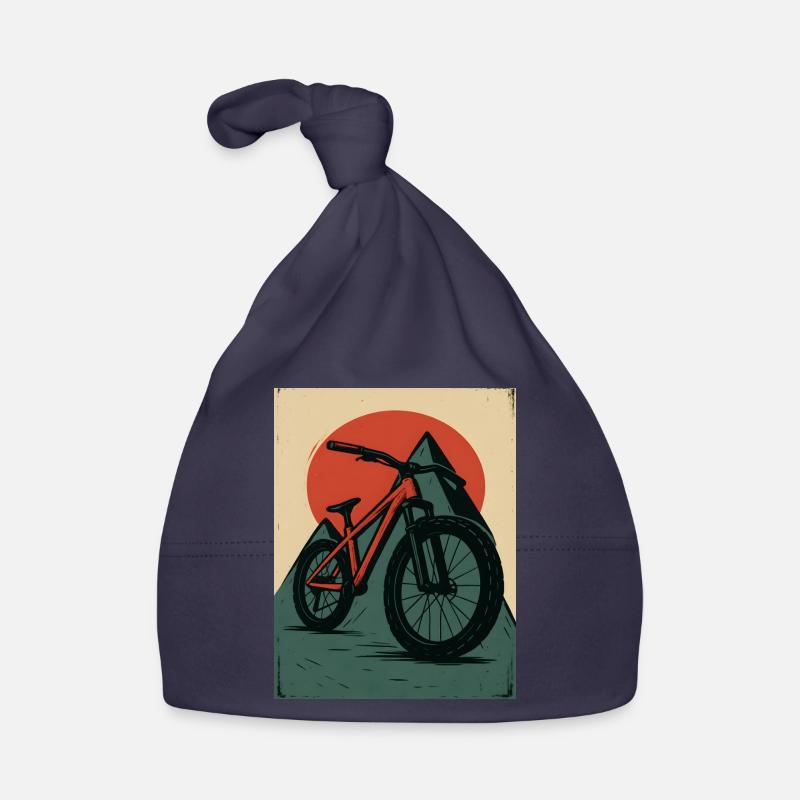 VTT avec soleils et pyramide Bonnet bio Bébé
