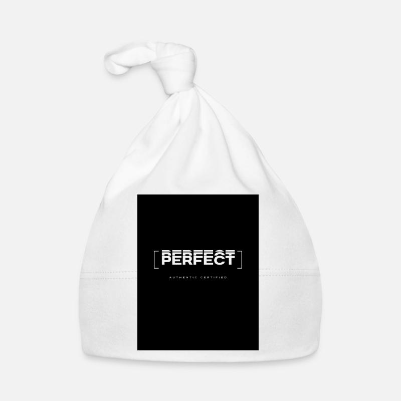 Perfekt Glitch Typografie Baby Bio-Mütze