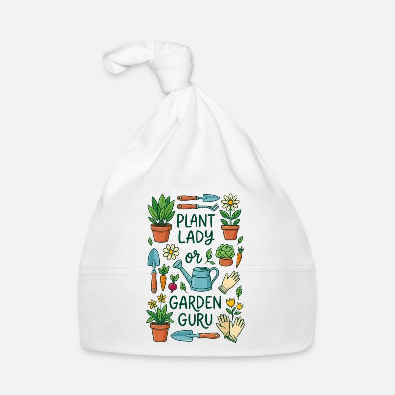 La passionnée de plantes ou experte en jardinage - Bonnet bio Bébé - blanc