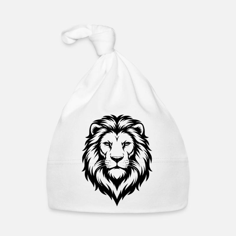 Lion Design Illustration Organic Baby Cap