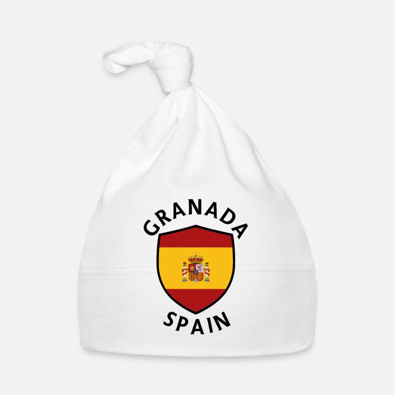 Granada Spain Shield Organic Baby Cap