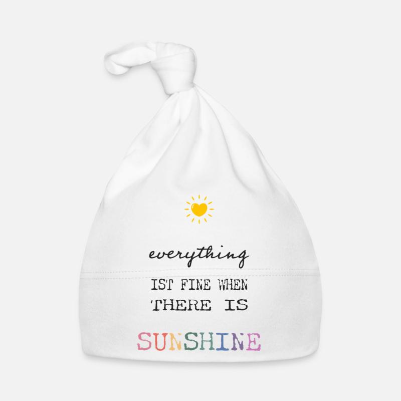 Everything Is Fine When There Is Sunshine Baby Bio-Mütze