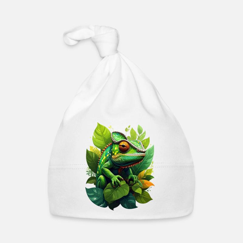 Chamäleon Baby Bio-Mütze