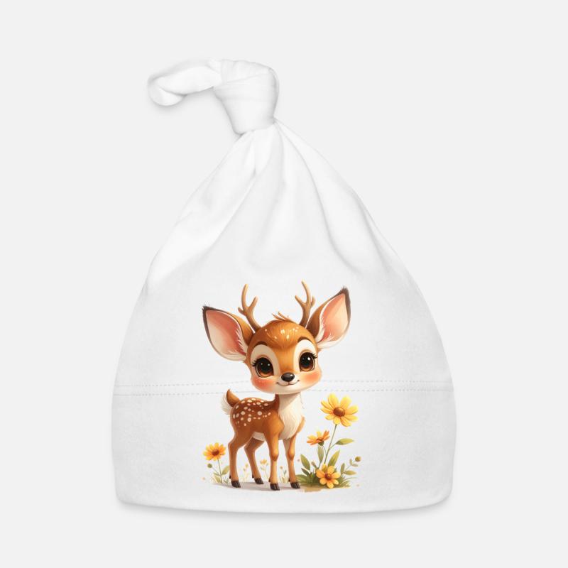roe deer Organic Baby Cap