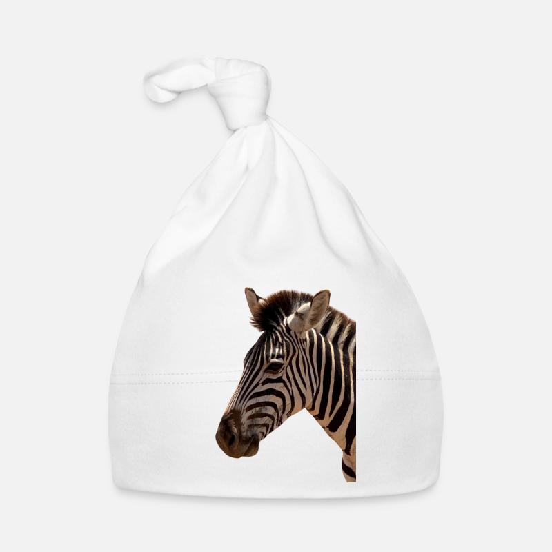 Zebra Head Organic Baby Cap