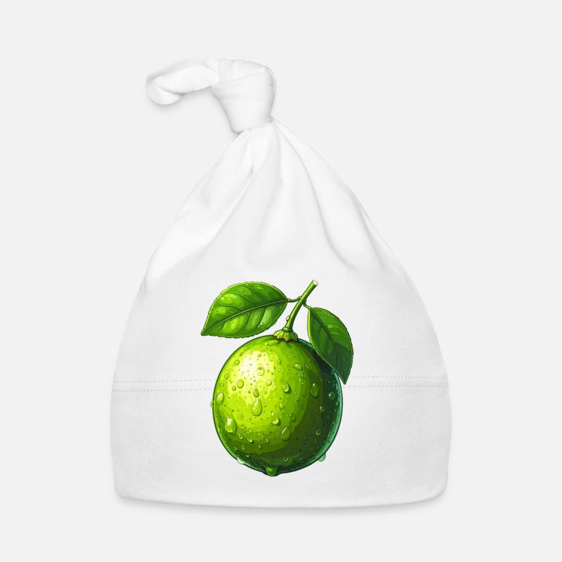 Lime Organic Baby Cap