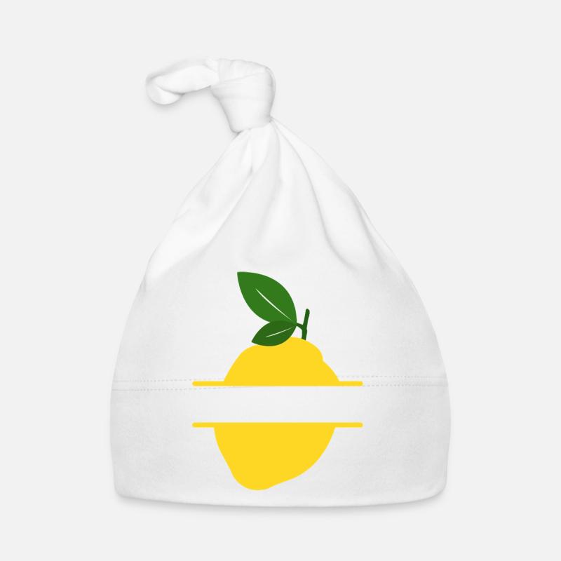 Lemon Split Frame Organic Baby Cap