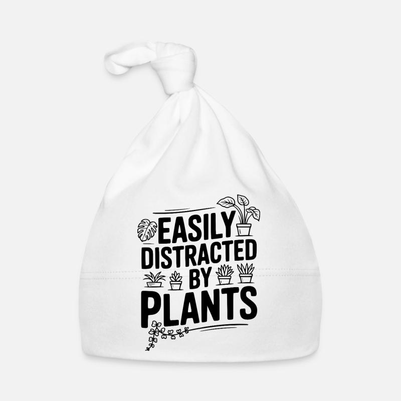 Easily Distracted by Plants Organic Baby Cap