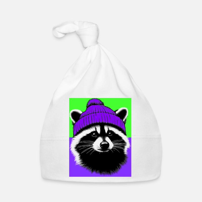 Waschbär Baby Bio-Mütze