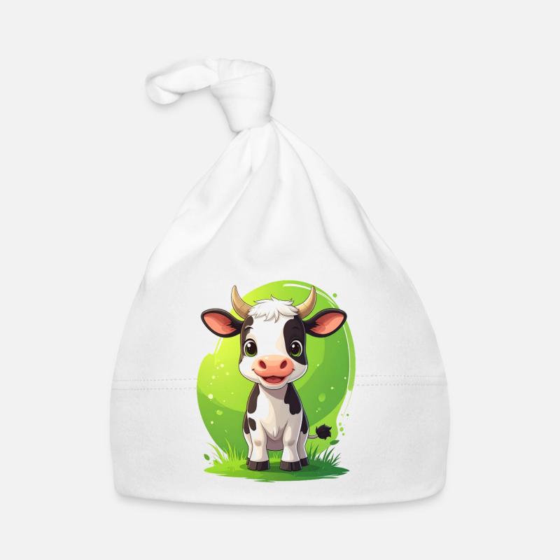 vache mignonne Bonnet bio Bébé