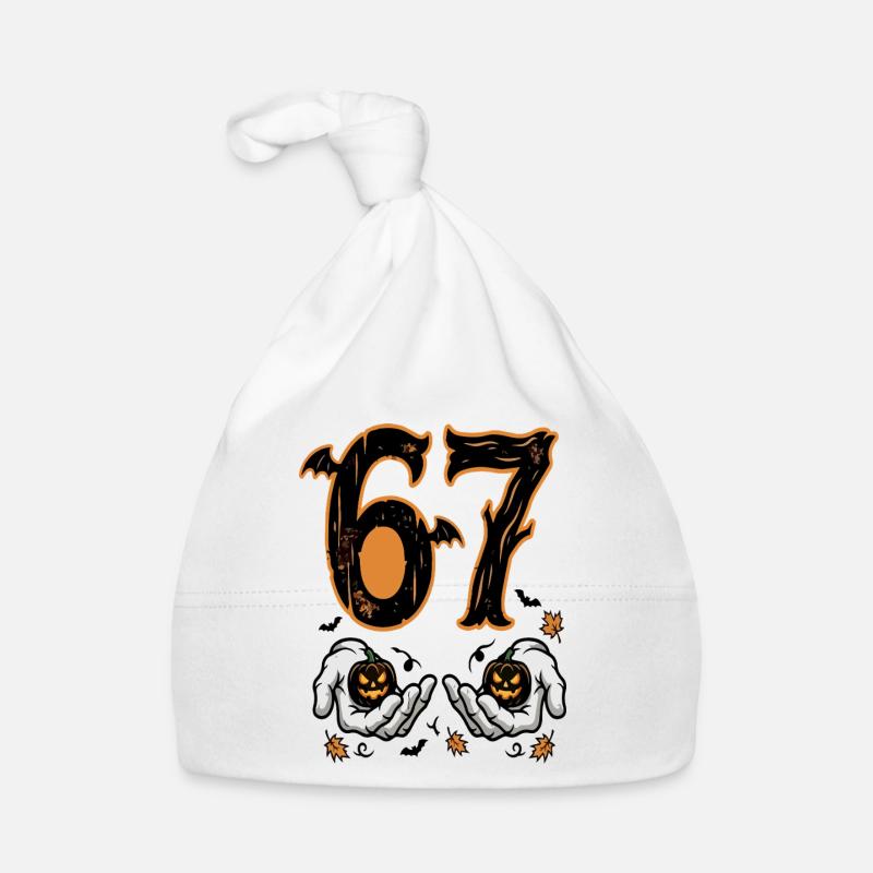 67 Halloween Hands Crest Organic Baby Cap