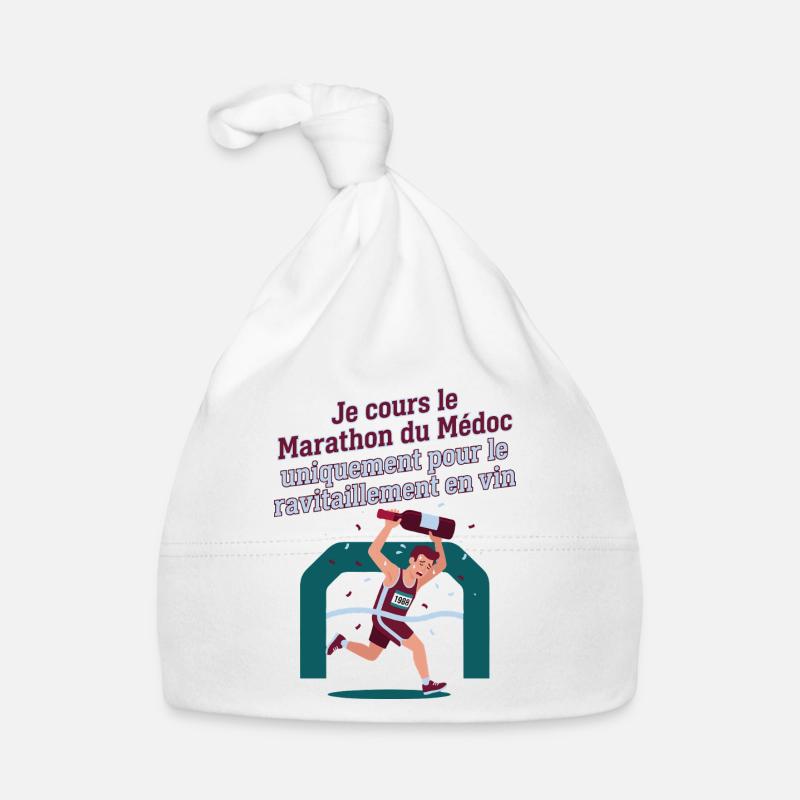 Marathon du Médoc Ravitaillement Vin Bonnet bio Bébé