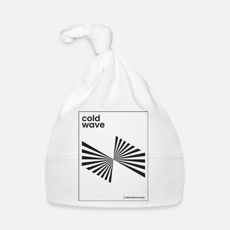 Conception d’affiche de musique Cold Wave Bonnet bio Bébé