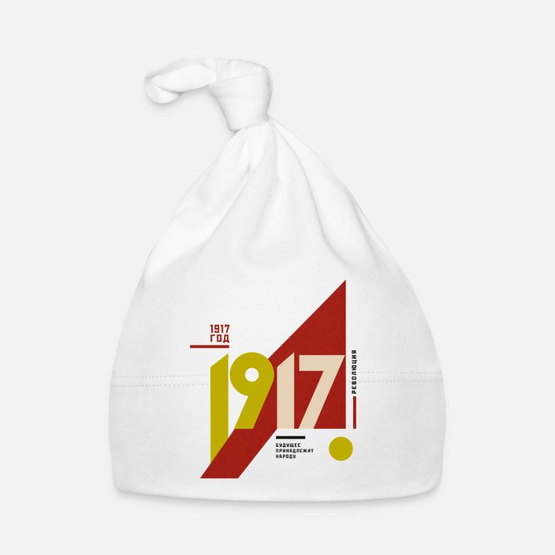 Constructivist 1917 -  Russian Revolution Organic Baby Cap