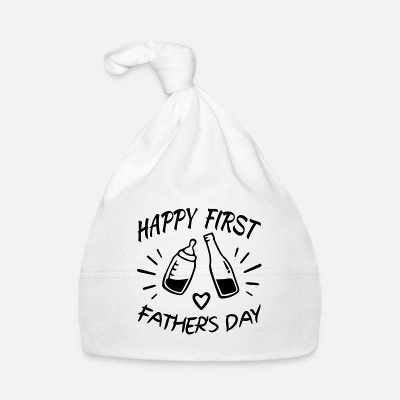 Happy First Father's Day Organic Baby Cap