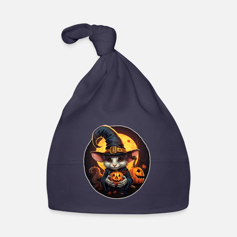 Rat d’Halloween Bonnet bio Bébé