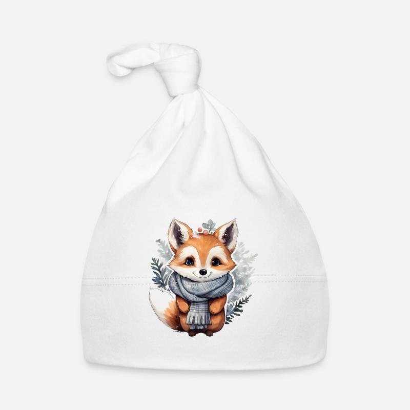 Renard d’hiver Bonnet bio Bébé
