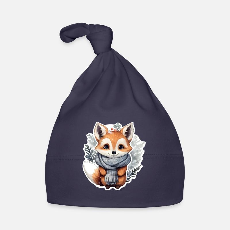 Winter Fox Organic Baby Cap