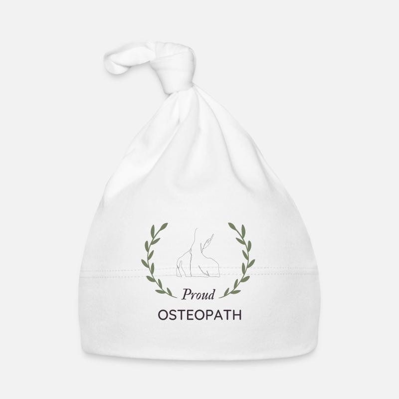 Osteopathy Osteopath - Organic Baby Cap - white