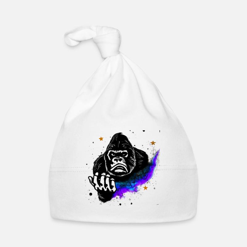 Gorilla Nebula | KI Kunst | AI generated Art Baby Bio-Mütze