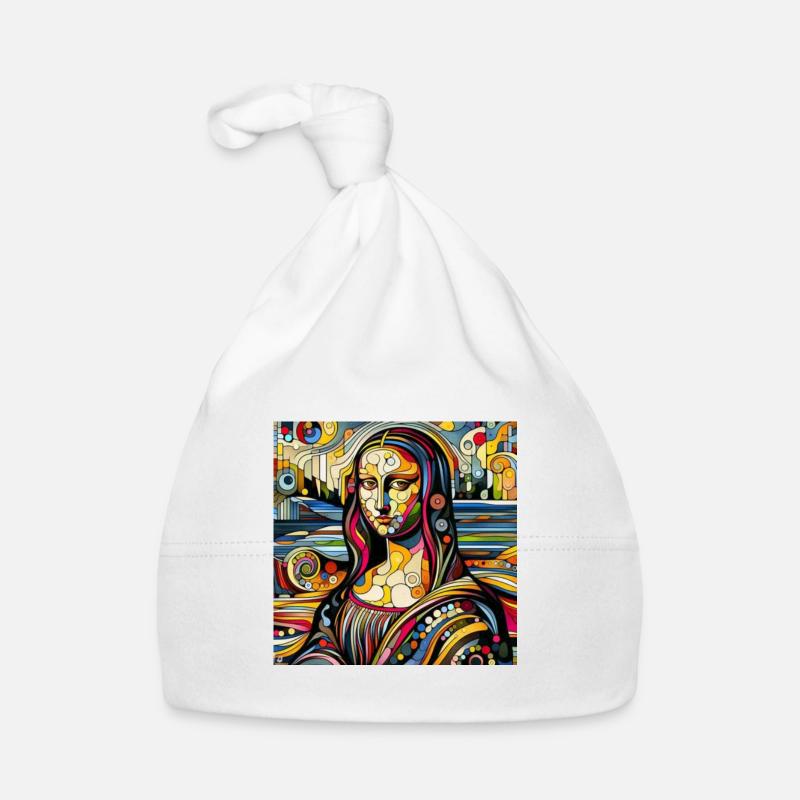 Mona Lisa meets Hundertwasser Baby Bio-Mütze