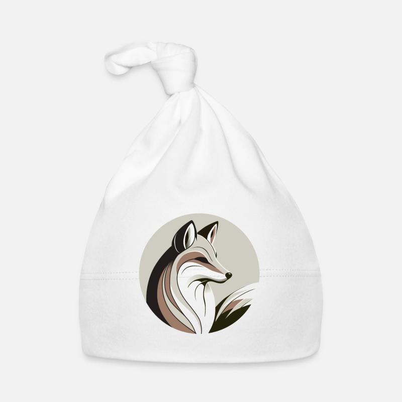 Fuchs im Kreis Baby Bio-Mütze