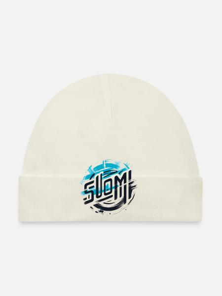 Suomi Finland Finnland - Organic Baby Cap - white - Front