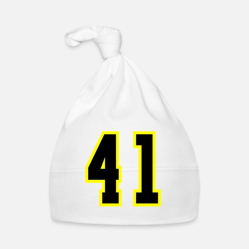 41 Number Jersey Organic Baby Cap