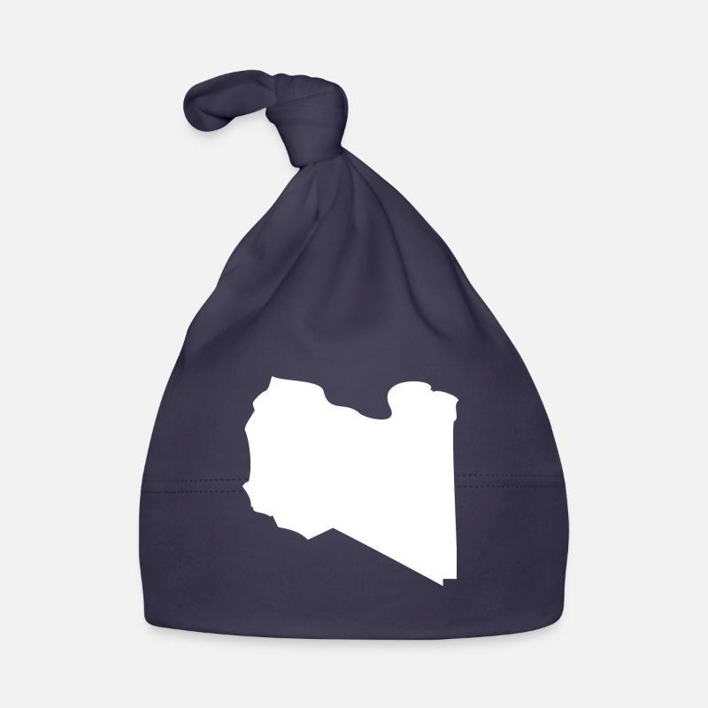 Libya map flag Organic Baby Cap