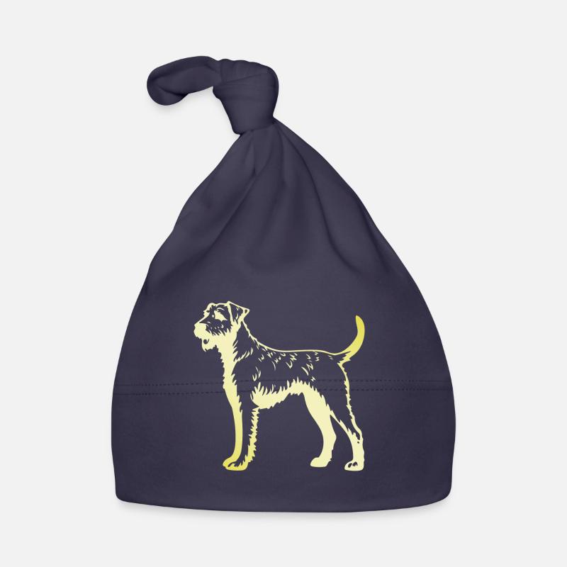 Airedale Terrier Silhouette de chien Bonnet bio Bébé