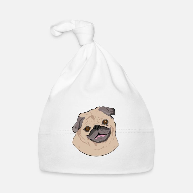 The Pug - Textiles & Accessories Organic Baby Cap
