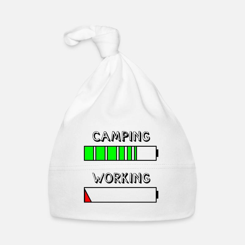 Rechargement de camping - Bonnet bio Bébé - blanc