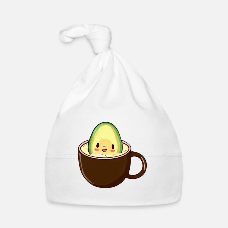 L’avocat baigne dans le café Bonnet bio Bébé